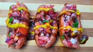Smokie with Kachumbari