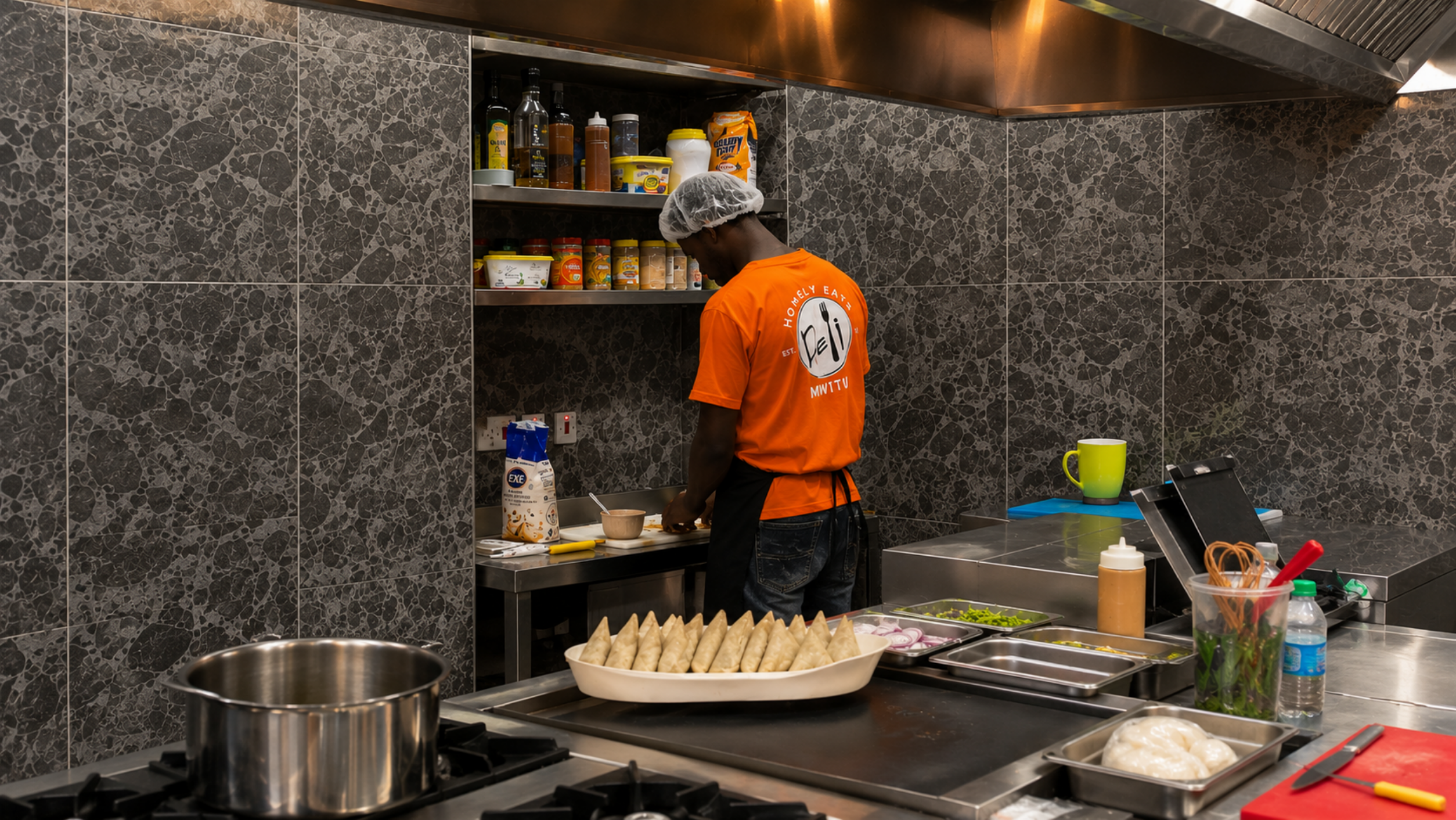 Kitchen team at Delimwitu